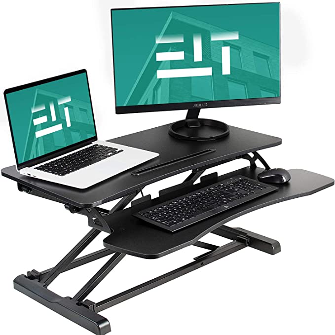 Best Height Adjustable Standing Desk Risers: convert your office desk ...